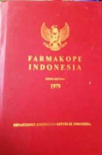 Farmakope Indonesia Edisi Ke Tiga 1979